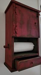 Hanging Cabinet with drawer / Paper Towel holder / Free Shipping