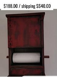 Hanging Cabinet with paper towel holder ( Ready to ship)