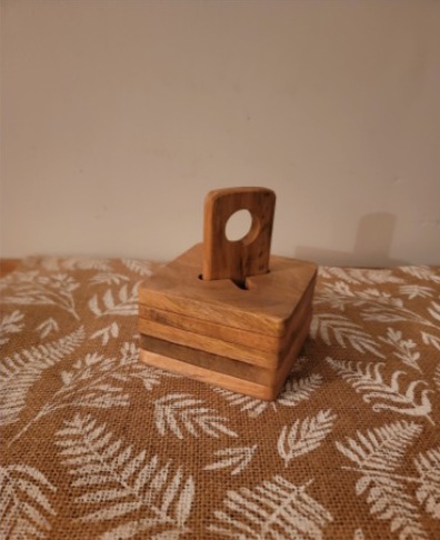 Wood coaster set