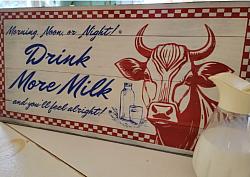 Milk Sign / cow sign