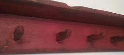 Rustic Shelf with Handmade Pegs