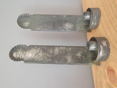Tapered Tin Candle Holders / /set of Two
