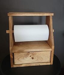 The Harvest Paper Towel Holder With Drawer