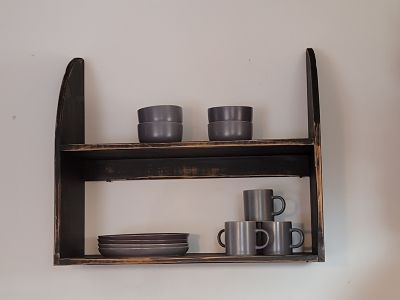 Farmhouse Shelf/ Crock or bowl shelf